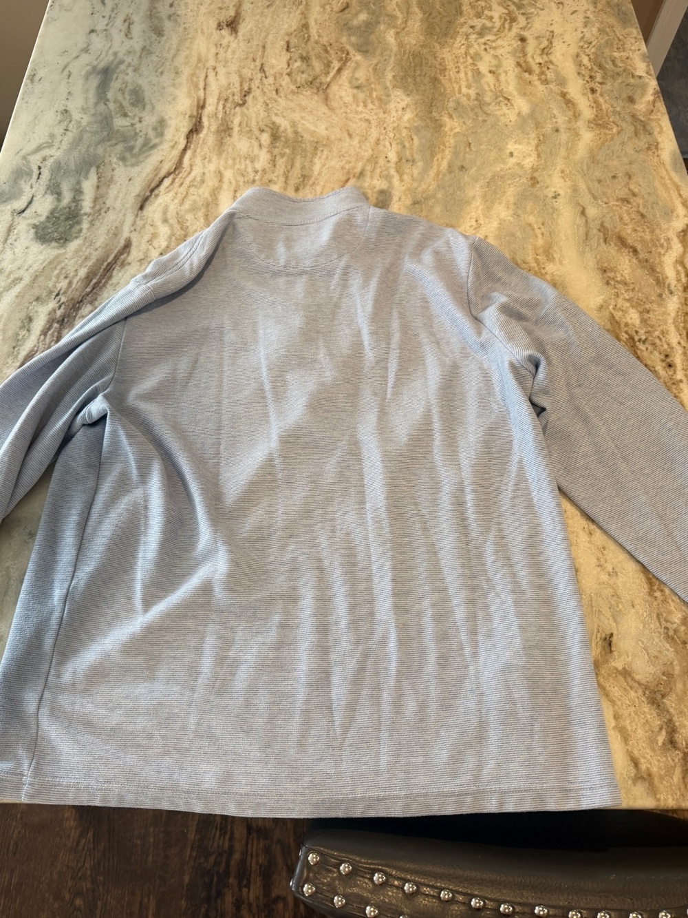 Vineyard Vines Men’s Pale Blue Half-Zip Pullover - Picture 5 of 5